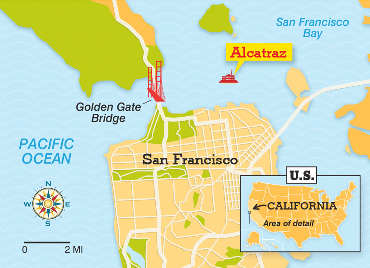 Alcatraz Area Map Scientists Have 3D Mapped Alcatraz. What They've